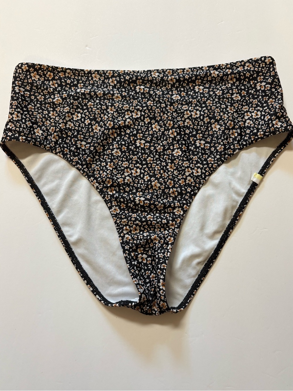 Summersalt Black Floral High-Waist Bikini Bottoms 8